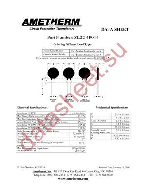 SL22 4R014 datasheet  